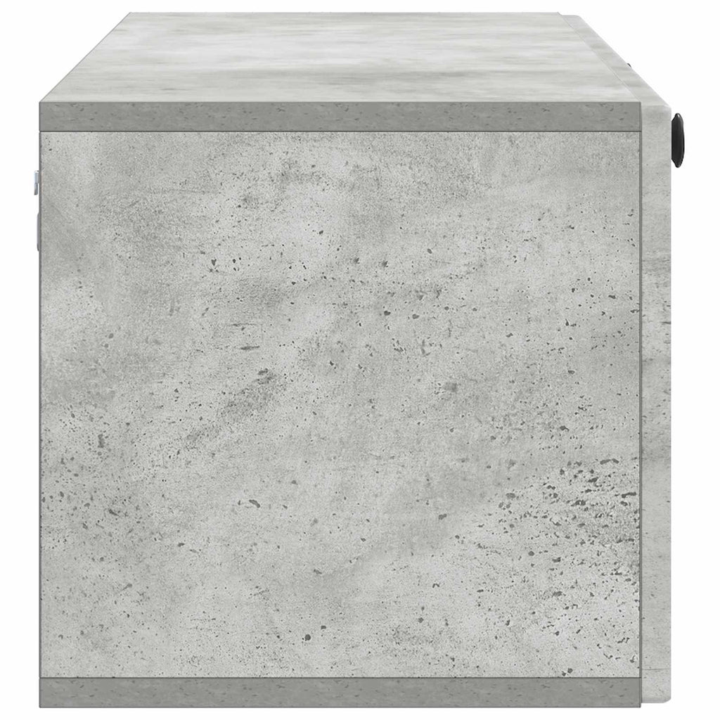 Wandmontierter TV-Schrank Betongrau 98 x 31 x 30 cm