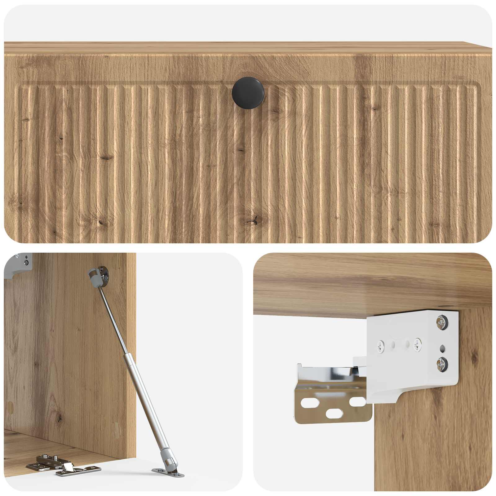 Wandmontierter TV-Schrank Artisan-Eiche 98 x 31 x 30 cm
