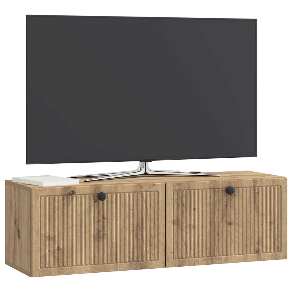 Wandmontierter TV-Schrank Artisan-Eiche 98 x 31 x 30 cm