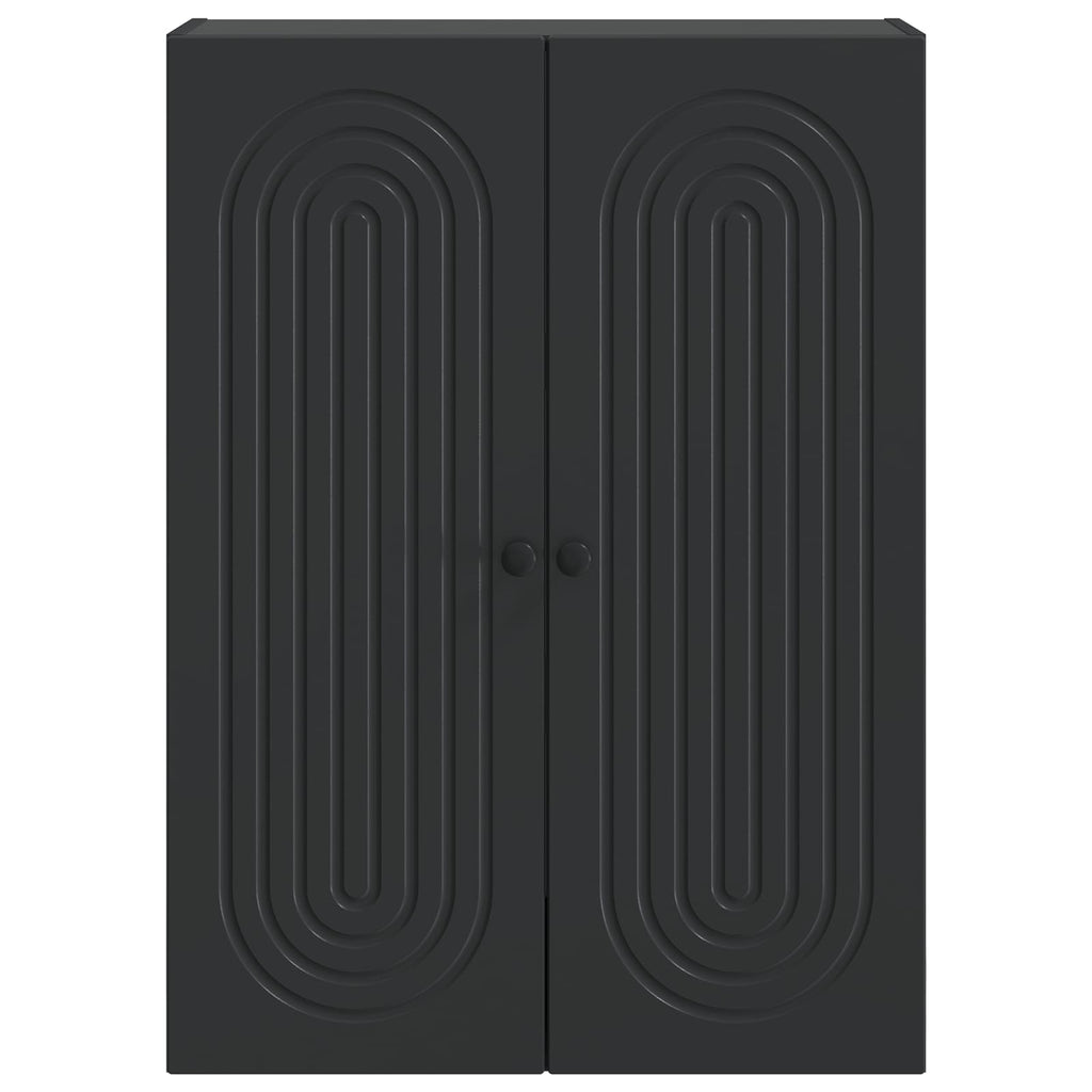 Wandschrank Schwarz 66 x 34,5 x 90 cm Holzwerkstoff
