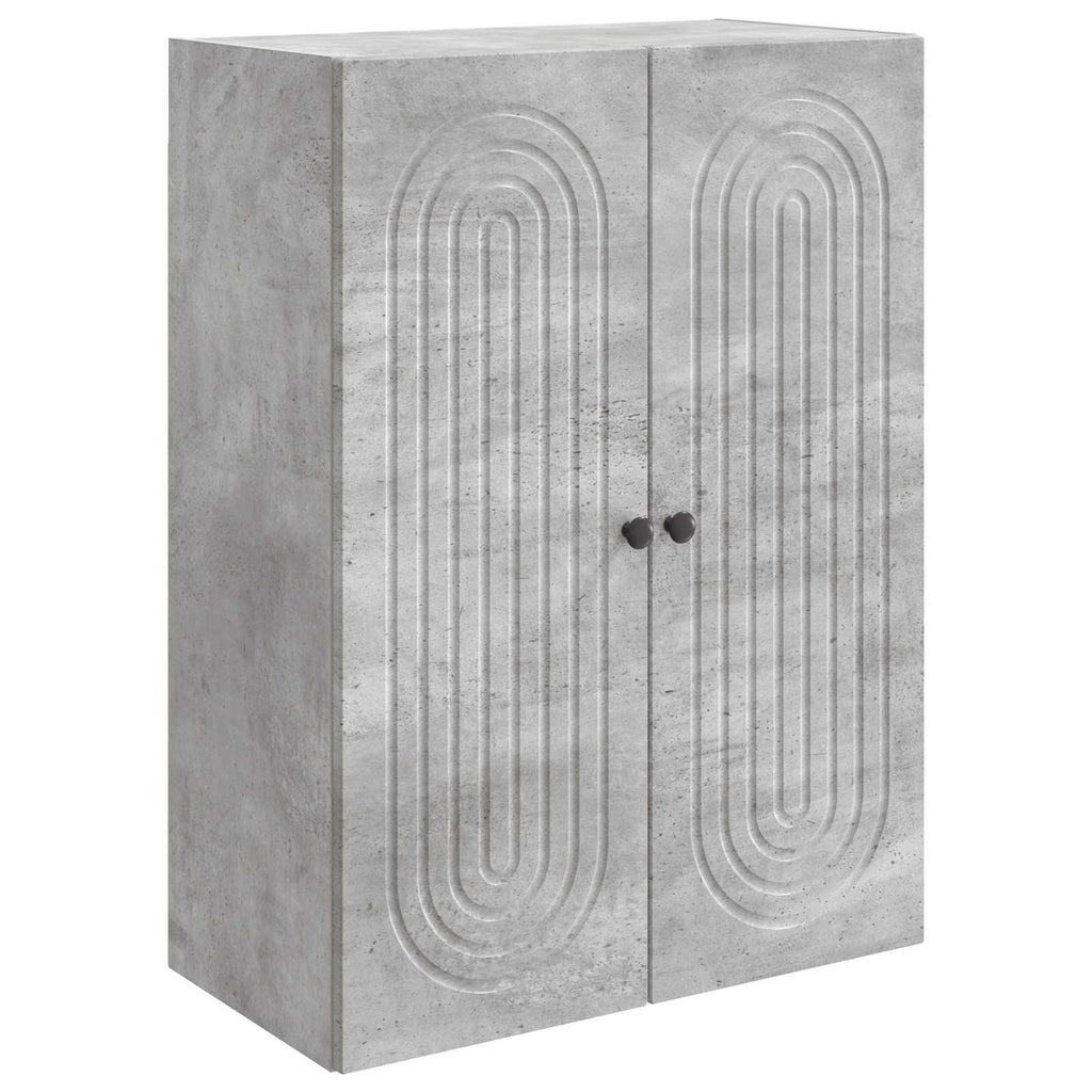 Wandschrank Betongrau 66 x 34,5 x 90 cm Holzwerkstoff