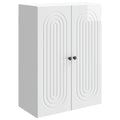Wandschrank Hochglanz Weiß 66 x 34,5 x 90 cm Holzwerkstoff