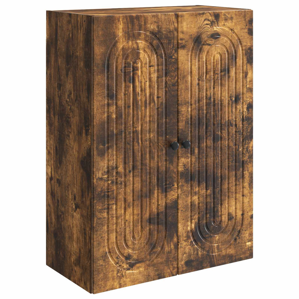 Wandschrank Geräucherte Eiche 66 x 34,5 x 90 cm Holzwerkstoff