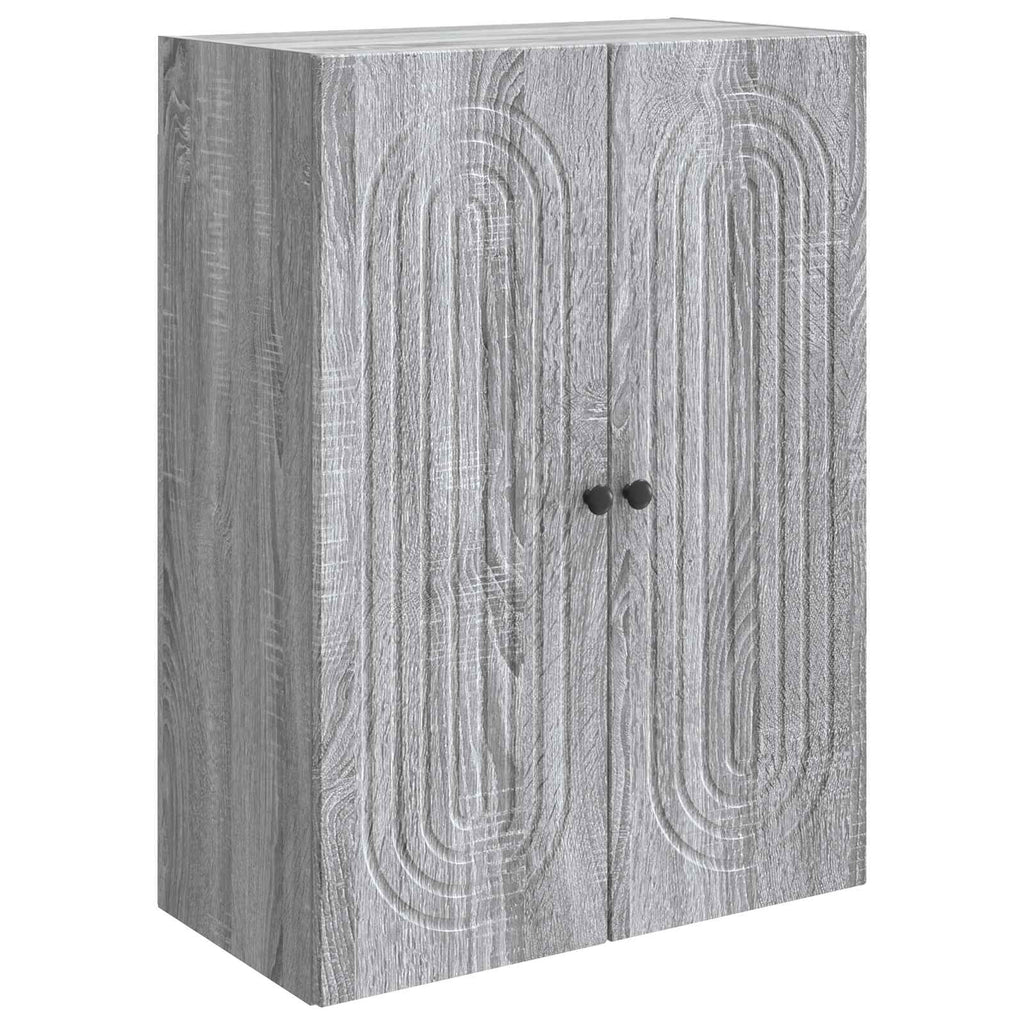 Wandschrank Grau Sonoma 66 x 34,5 x 90 cm Holzwerkstoff