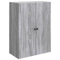 Wandschrank Grau Sonoma 66 x 34,5 x 90 cm Holzwerkstoff