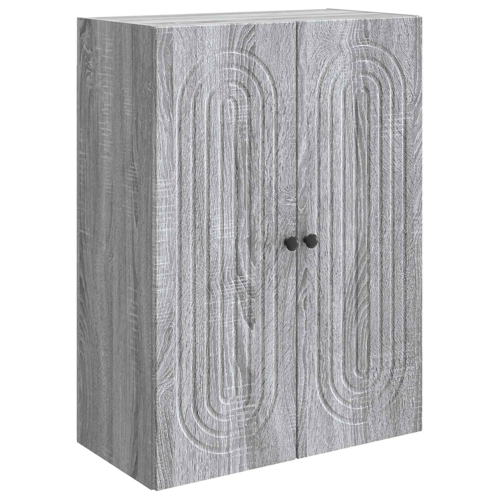 Wandschrank Grau Sonoma 66 x 34,5 x 90 cm Holzwerkstoff