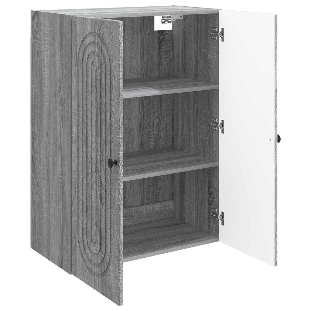 Wandschrank Grau Sonoma 66 x 34,5 x 90 cm Holzwerkstoff