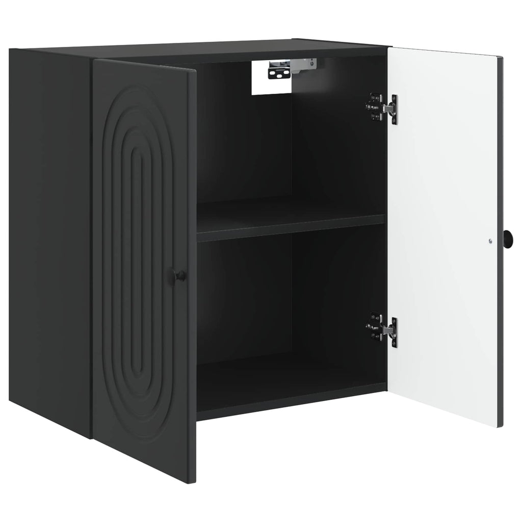 Wandschrank Schwarz 59 x 31 x 60 cm Holzwerkstoff