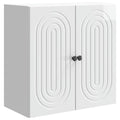 Wandschrank Hochglanz Weiß 59 x 31 x 60 cm Holzwerkstoff