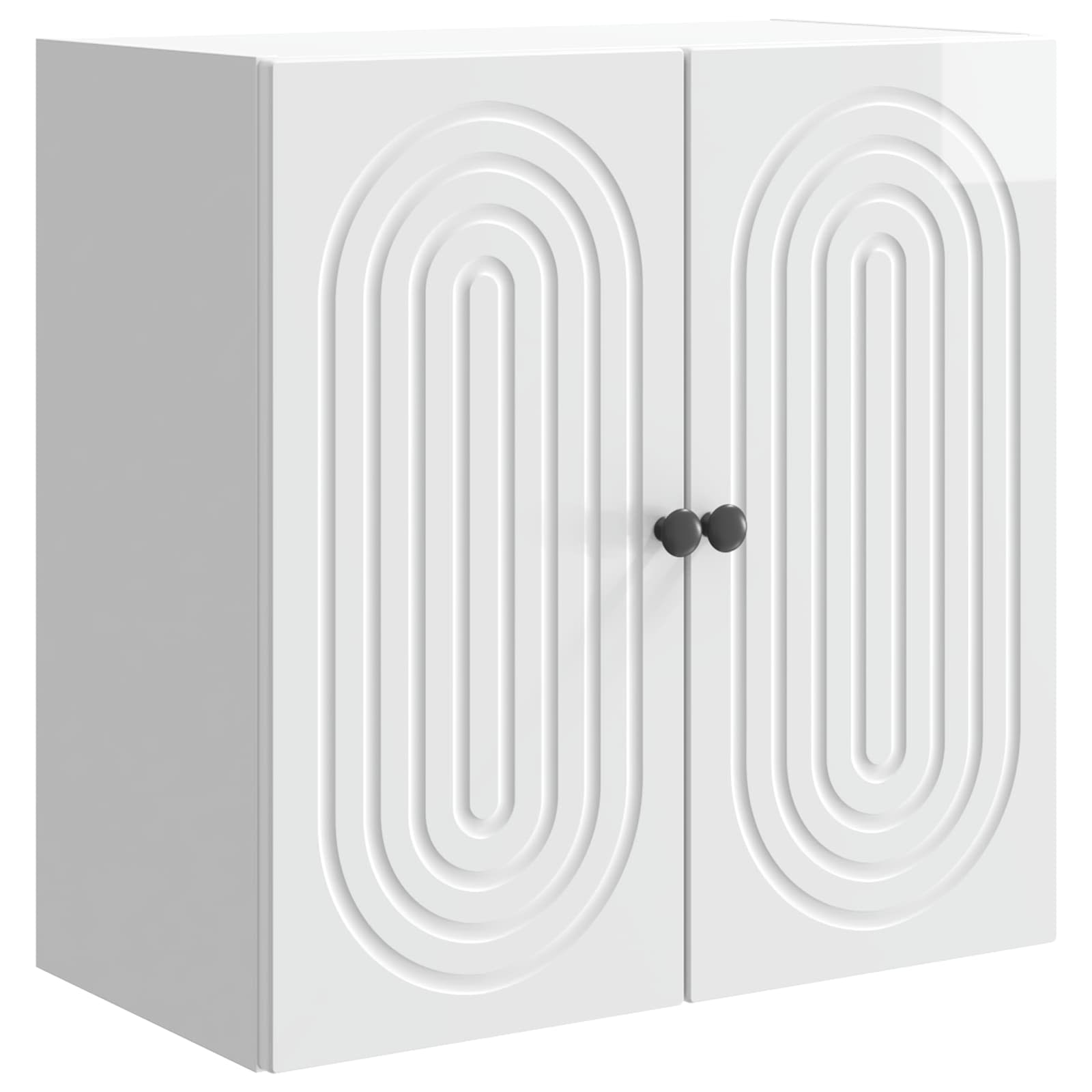 Wandschrank Hochglanz Weiß 59 x 31 x 60 cm Holzwerkstoff