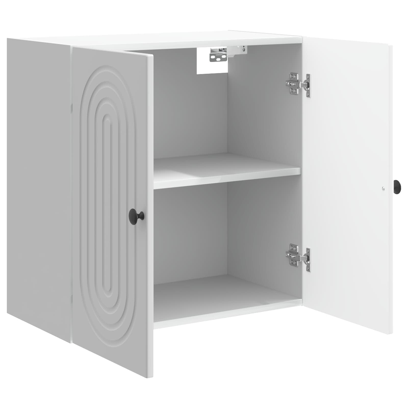 Wandschrank Hochglanz Weiß 59 x 31 x 60 cm Holzwerkstoff