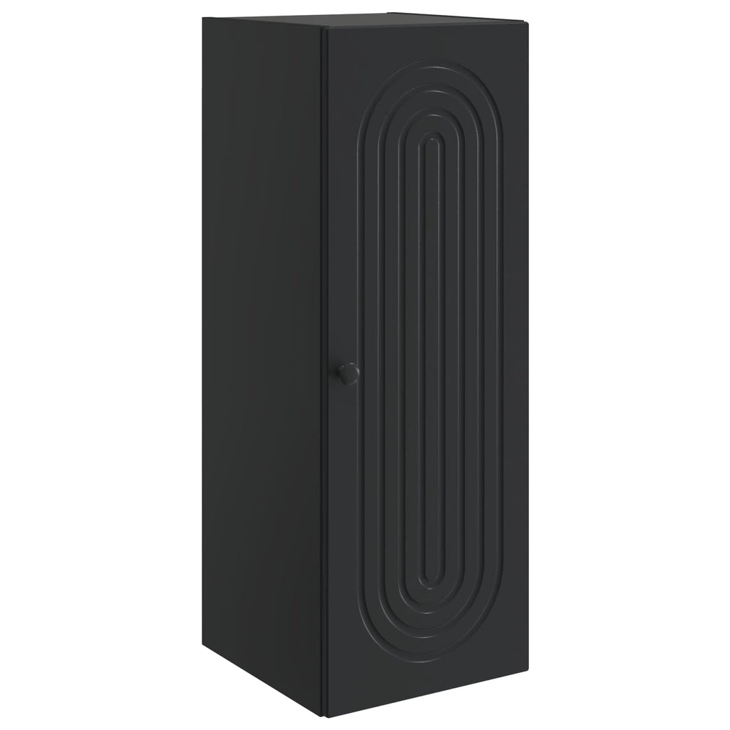 Wandschrank Schwarz 33 x 34,5 x 90 cm Holzwerkstoff