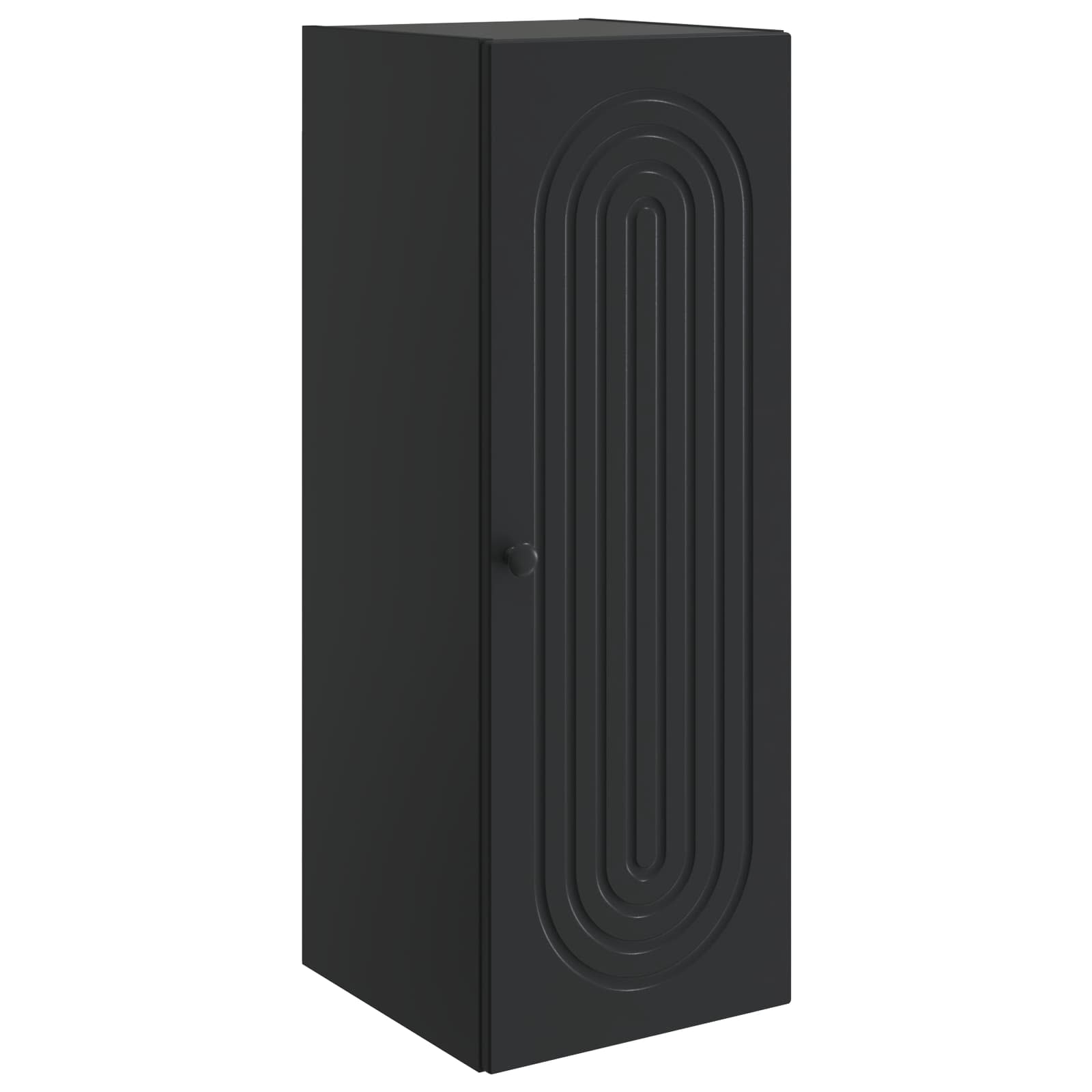 Wandschrank Schwarz 33 x 34,5 x 90 cm Holzwerkstoff