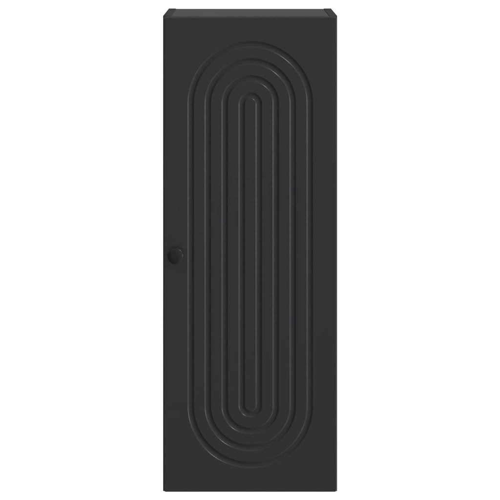 Wandschrank Schwarz 33 x 34,5 x 90 cm Holzwerkstoff