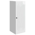 Wandschrank Hochglanz Weiß 33 x 34,5 x 90 cm Holzwerkstoff