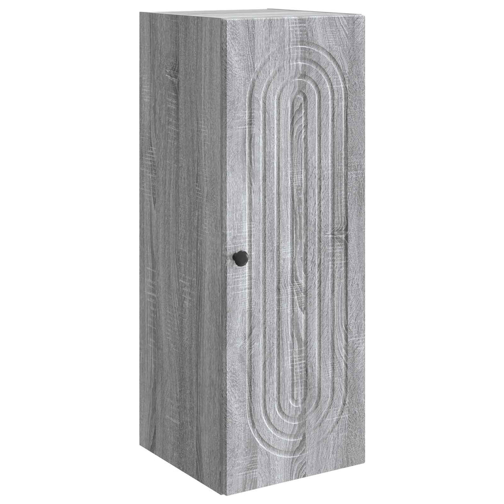 Wandschrank Grau Sonoma 33 x 34,5 x 90 cm Holzwerkstoff