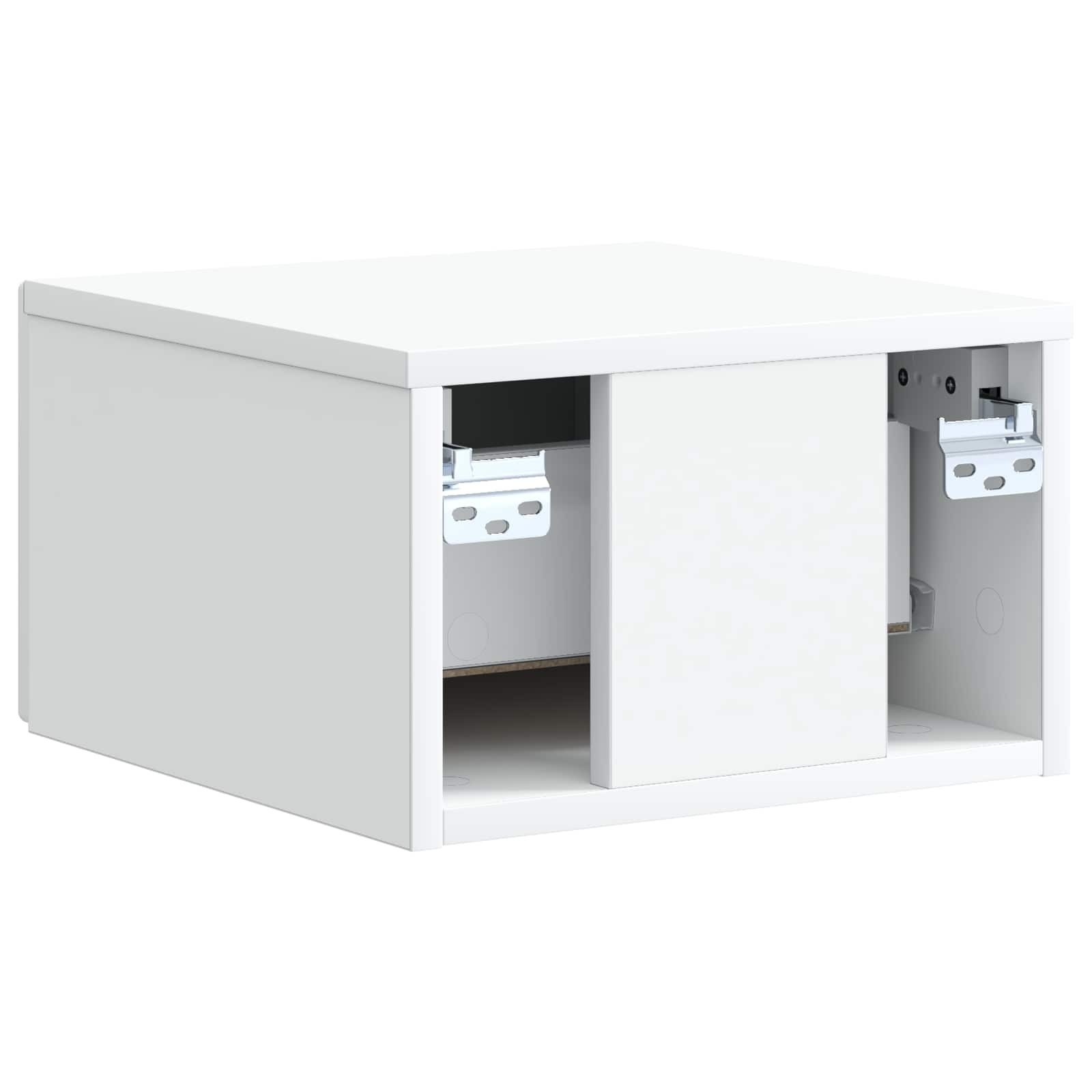 Wandmontierter Nachttisch 2 pcs Weiß 33 x 34,5 x 20 cm