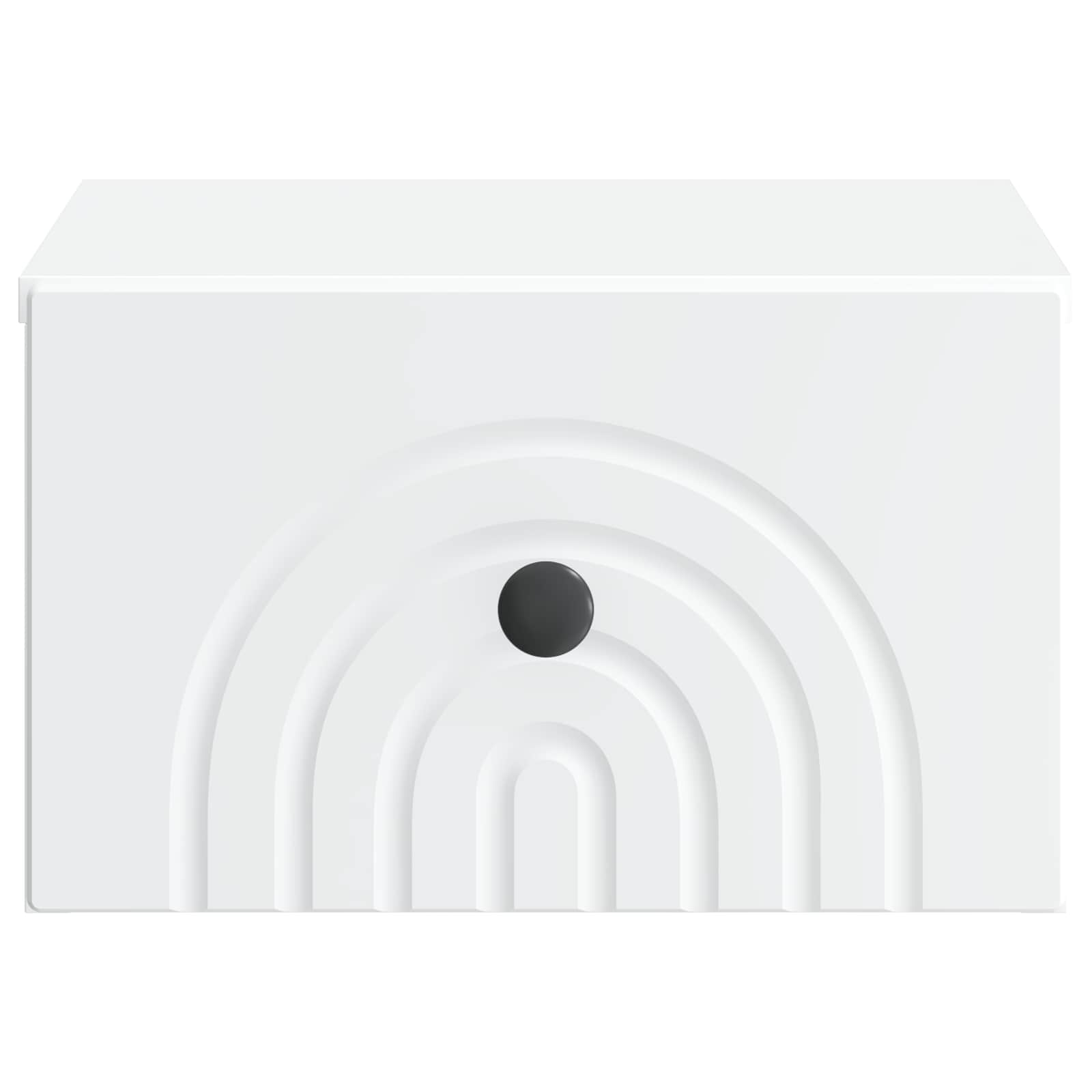 Wandmontierter Nachttisch 2 pcs Weiß 33 x 34,5 x 20 cm