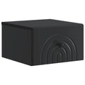 Wandmontierter Nachttisch Schwarz 33 x 34,5 x 20 cm