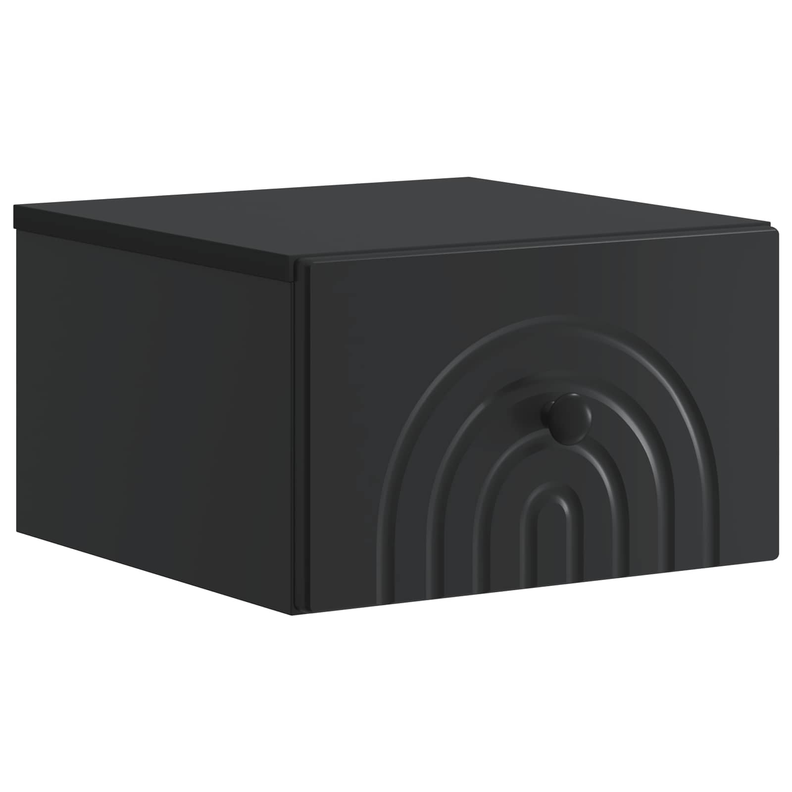 Wandmontierter Nachttisch 2 pcs Schwarz 33 x 34,5 x 20 cm