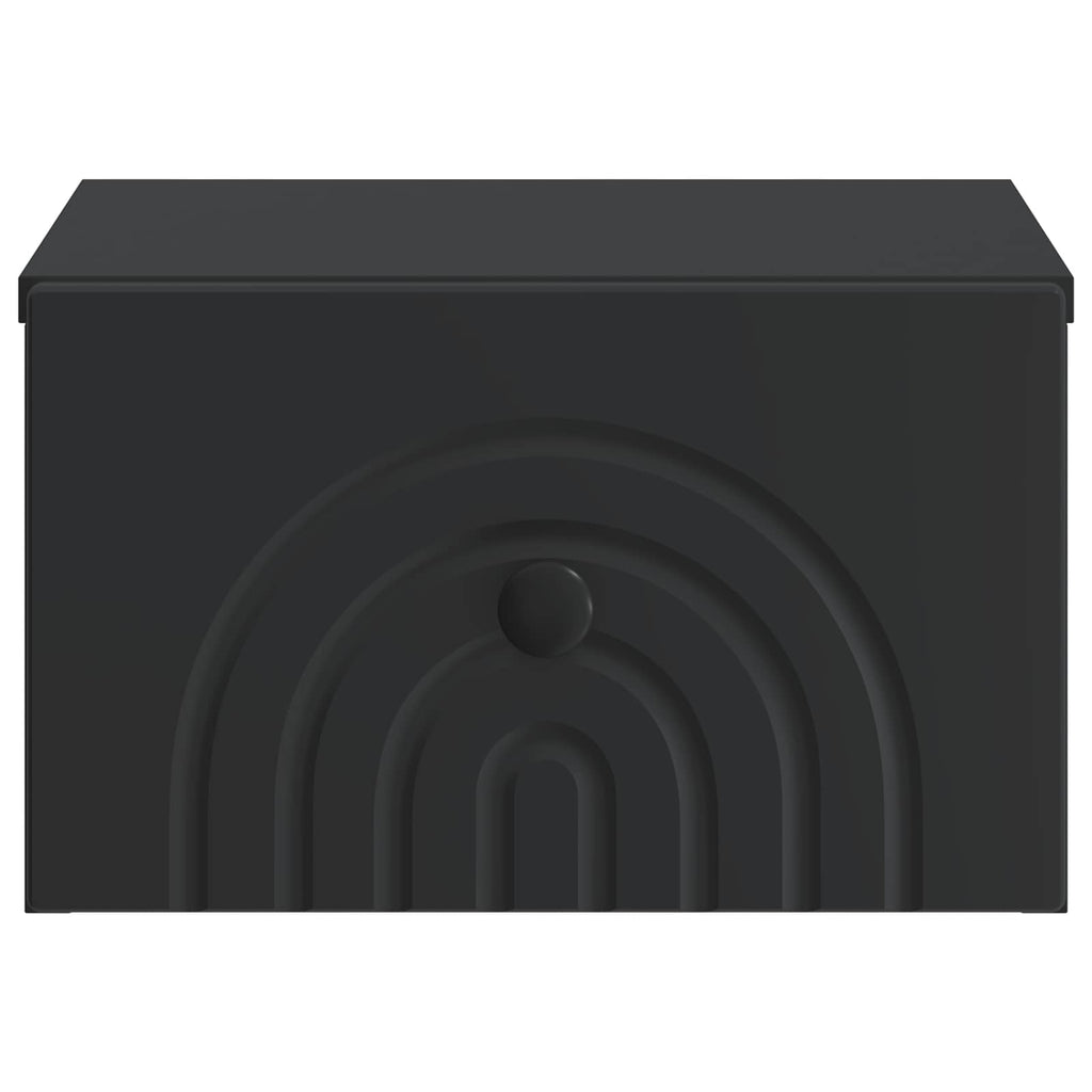 Wandmontierter Nachttisch 2 pcs Schwarz 33 x 34,5 x 20 cm
