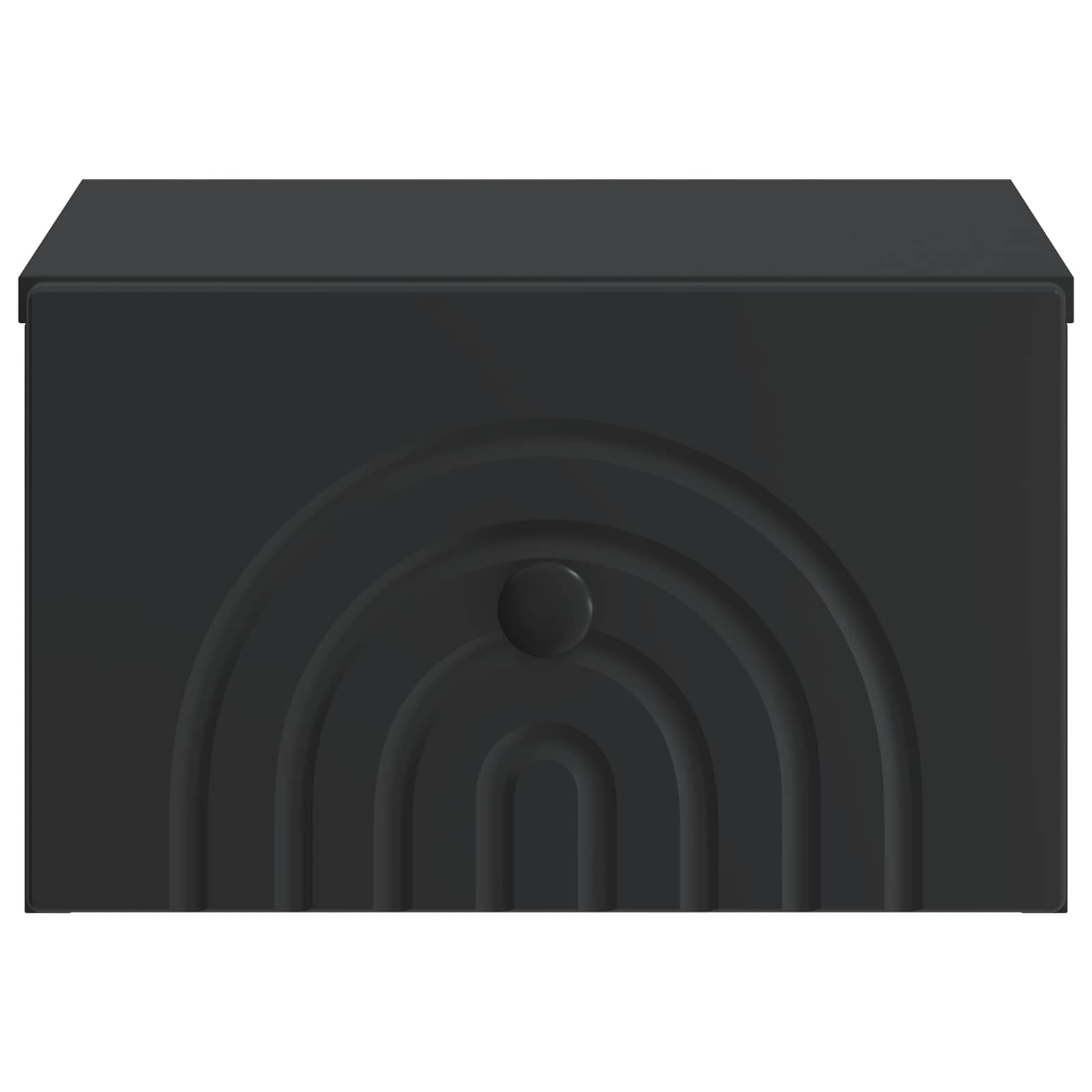 Wandmontierter Nachttisch 2 pcs Schwarz 33 x 34,5 x 20 cm