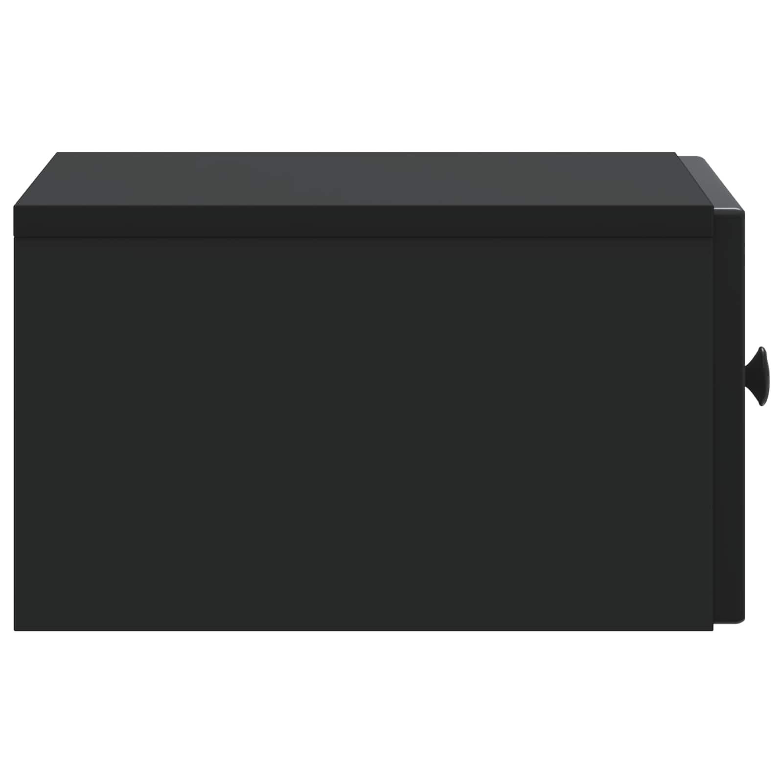 Wandmontierter Nachttisch 2 pcs Schwarz 33 x 34,5 x 20 cm