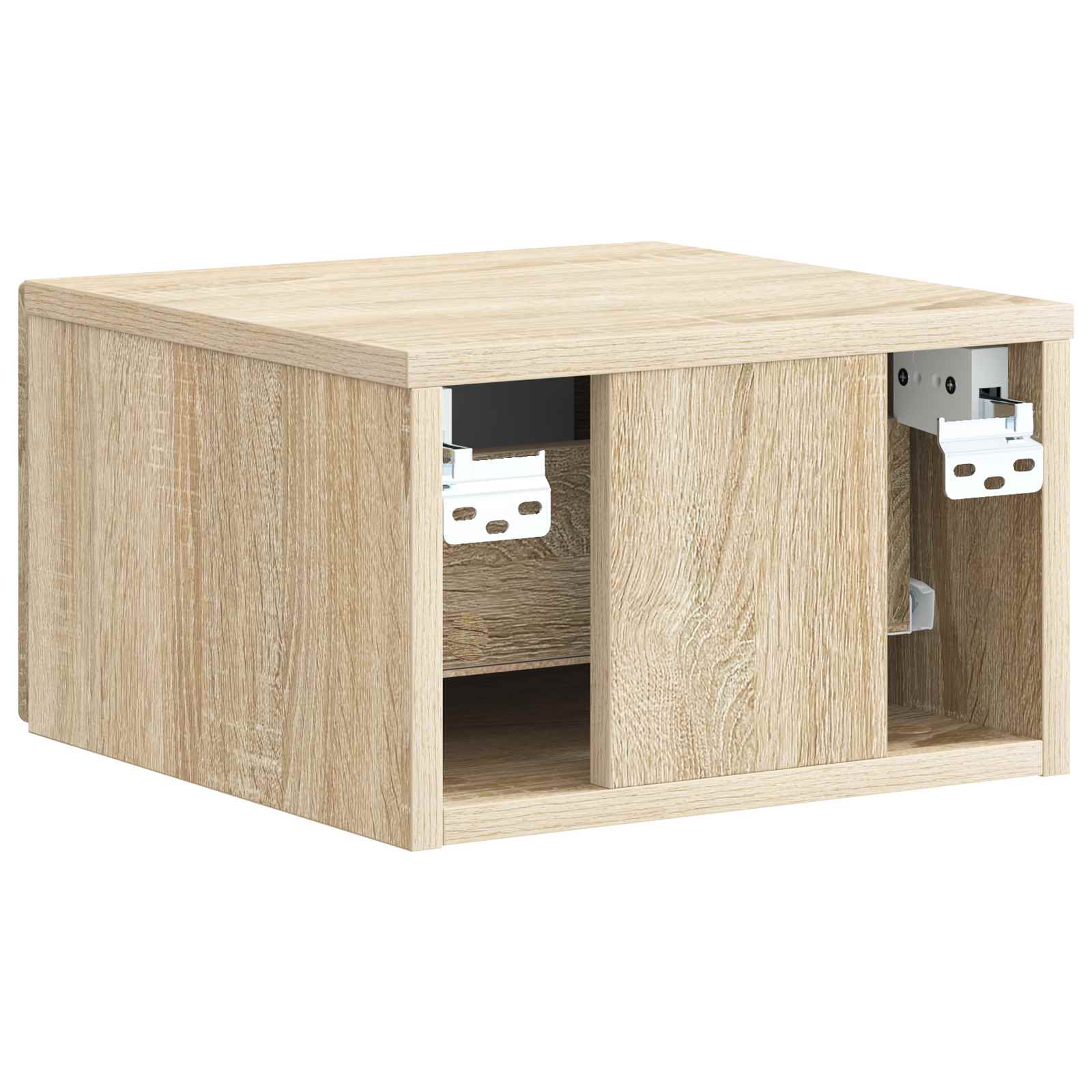 Wandmontierter Nachttisch 2 pcs Sonoma-Eiche 33 x 34,5 x 20 cm