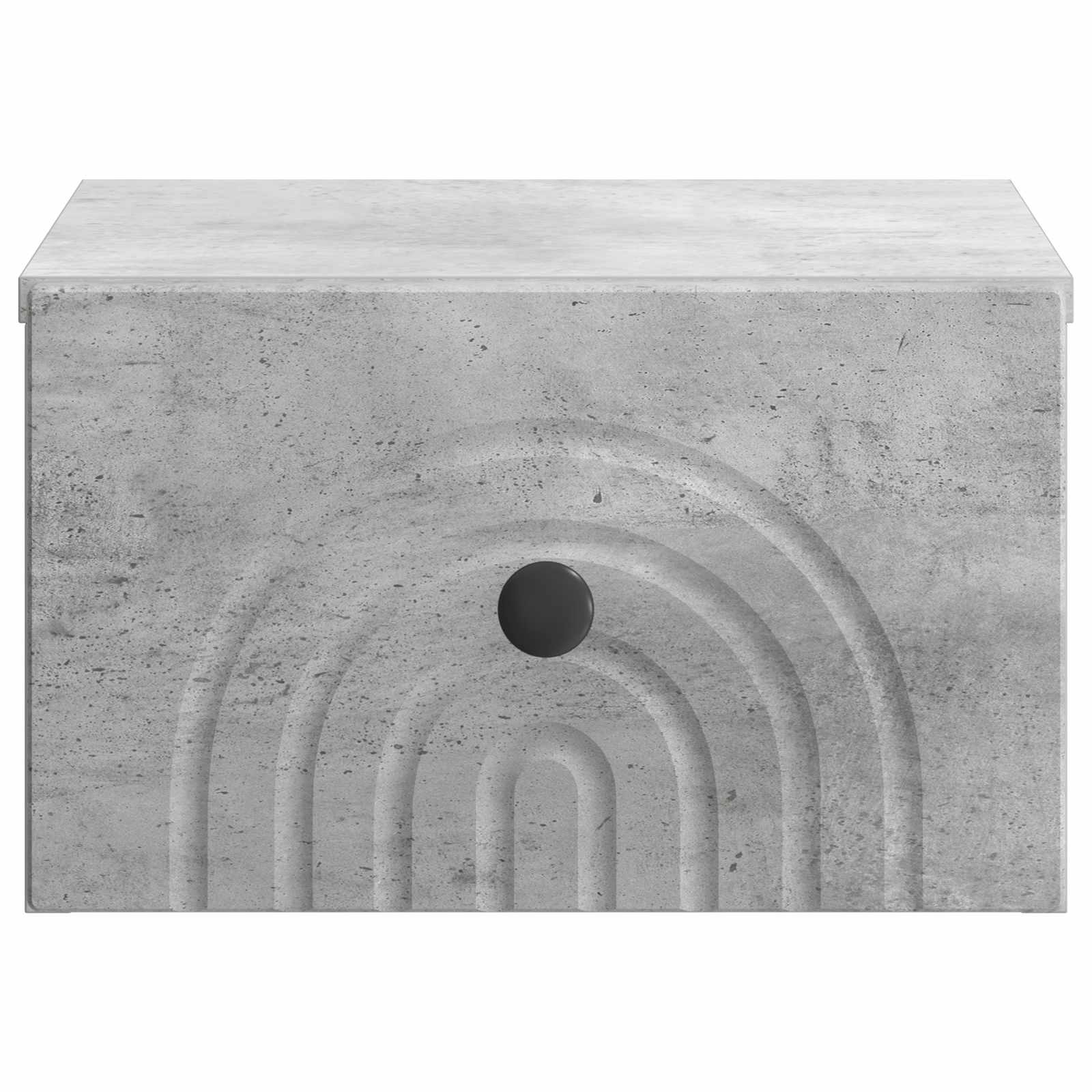 Wandmontierter Nachttisch 2 pcs Betongrau 33 x 34,5 x 20 cm