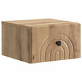 Wandmontierter Nachttisch Artisan-Eiche 33 x 34,5 x 20 cm