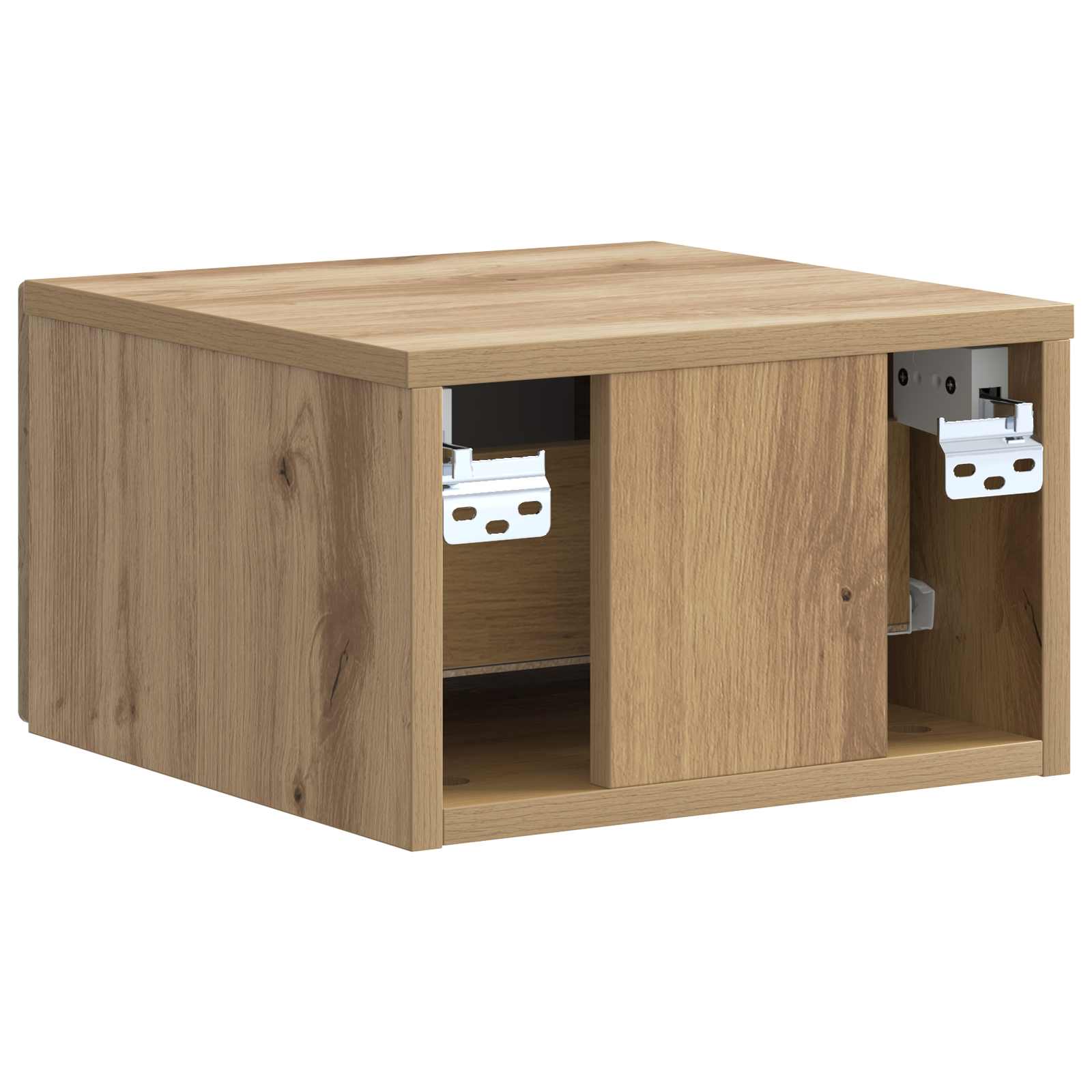 Wandmontierter Nachttisch 2 pcs Artisan-Eiche 33 x 34,5 x 20 cm