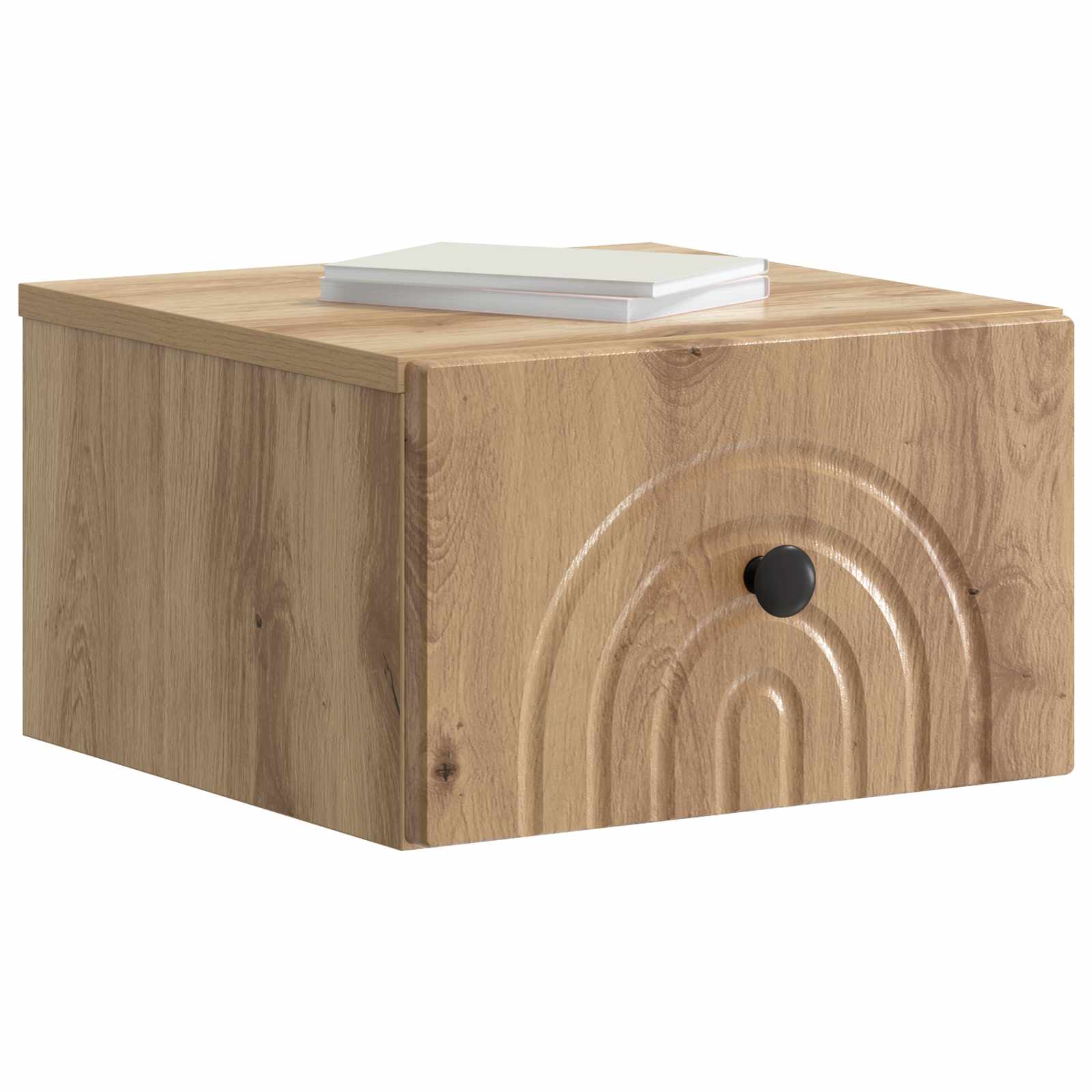 Wandmontierter Nachttisch 2 pcs Artisan-Eiche 33 x 34,5 x 20 cm
