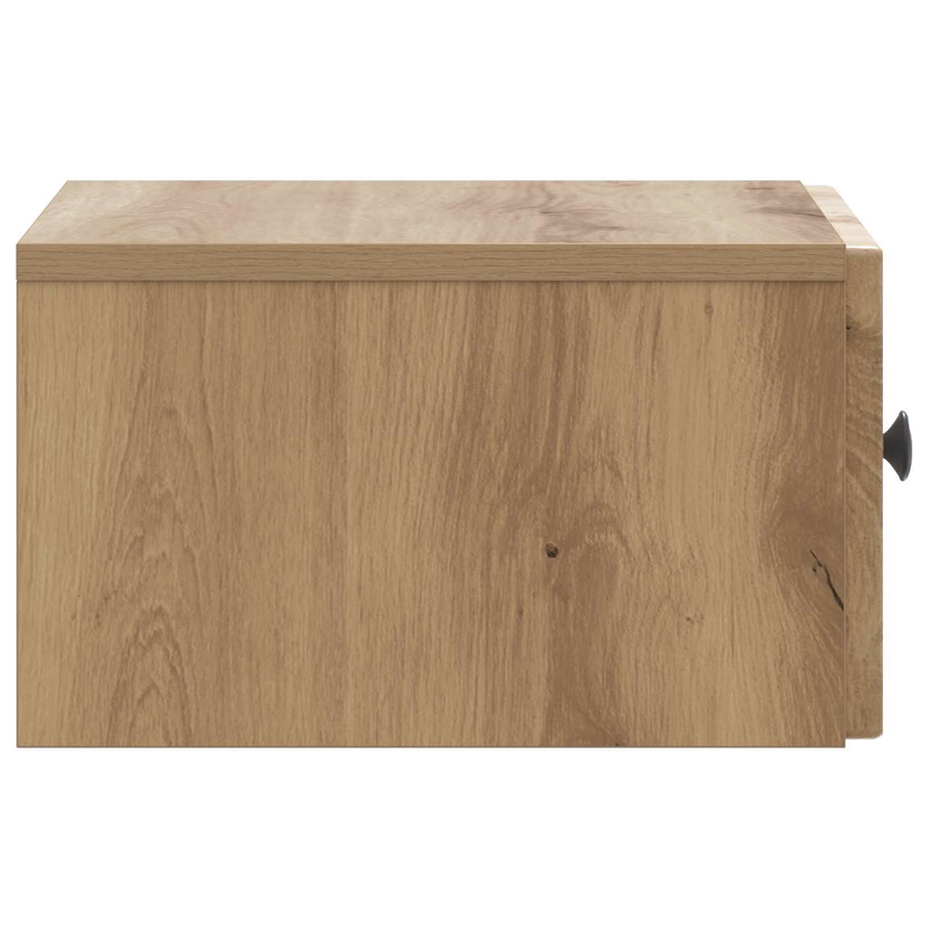 Wandmontierter Nachttisch 2 pcs Artisan-Eiche 33 x 34,5 x 20 cm