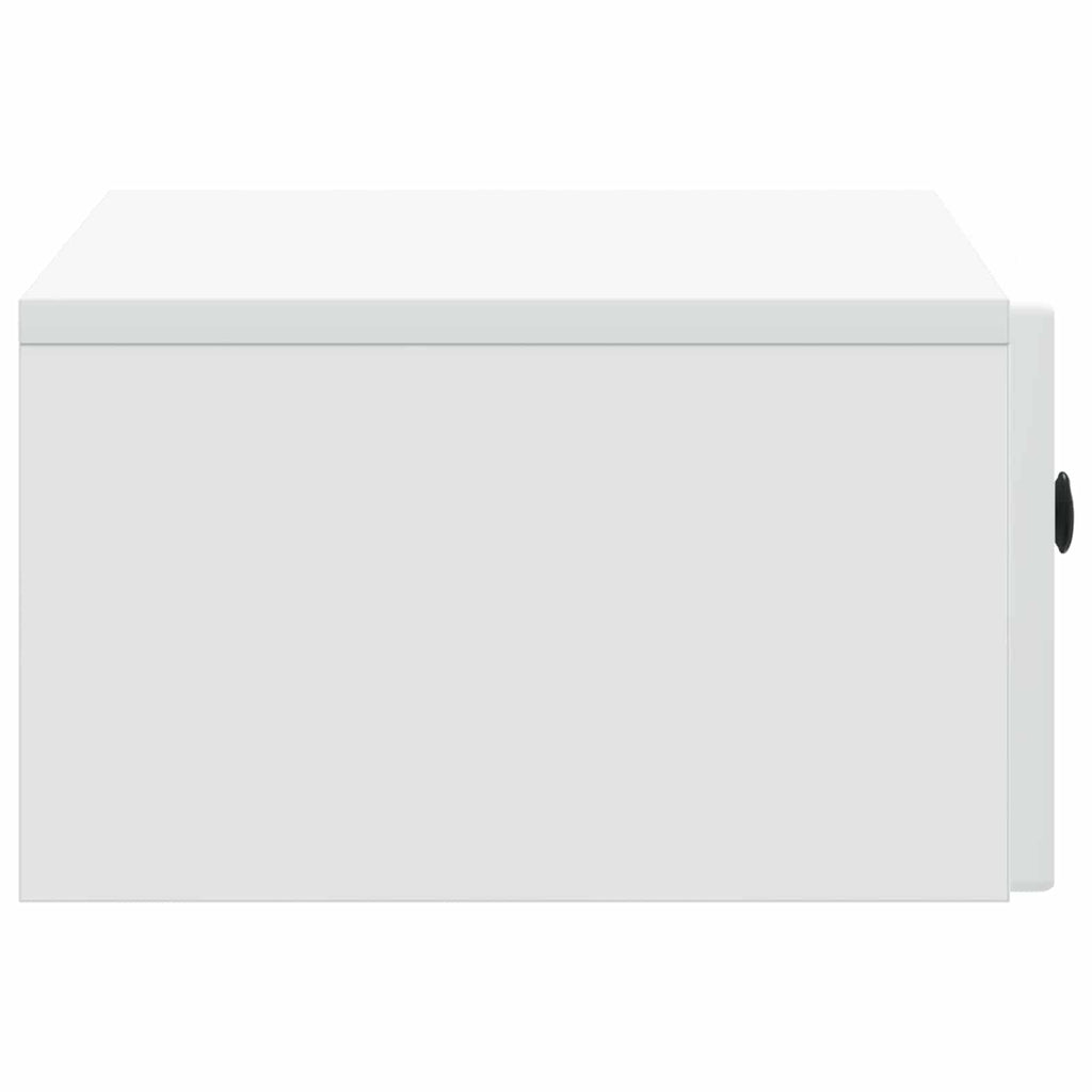 Wandmontierter Nachttisch 2 pcs Weiß 49 x 34,5 x 20 cm