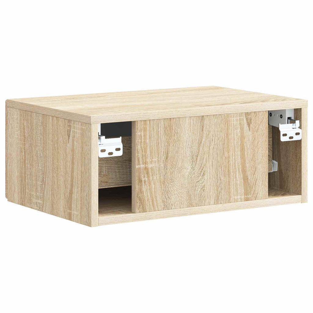 Wandmontierter Nachttisch Sonoma-Eiche 49 x 34,5 x 20 cm