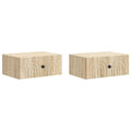 Wandmontierter Nachttisch 2 pcs Sonoma-Eiche 49 x 34,5 x 20 cm