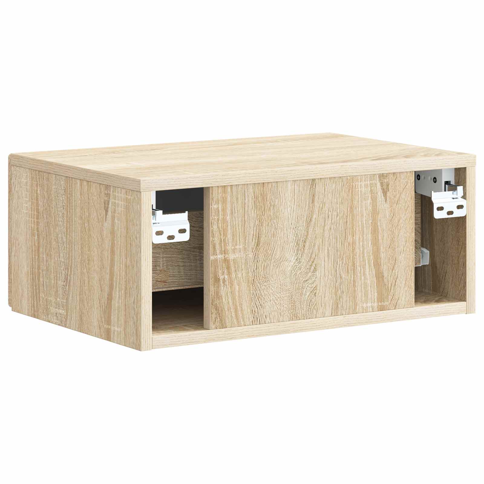 Wandmontierter Nachttisch 2 pcs Sonoma-Eiche 49 x 34,5 x 20 cm
