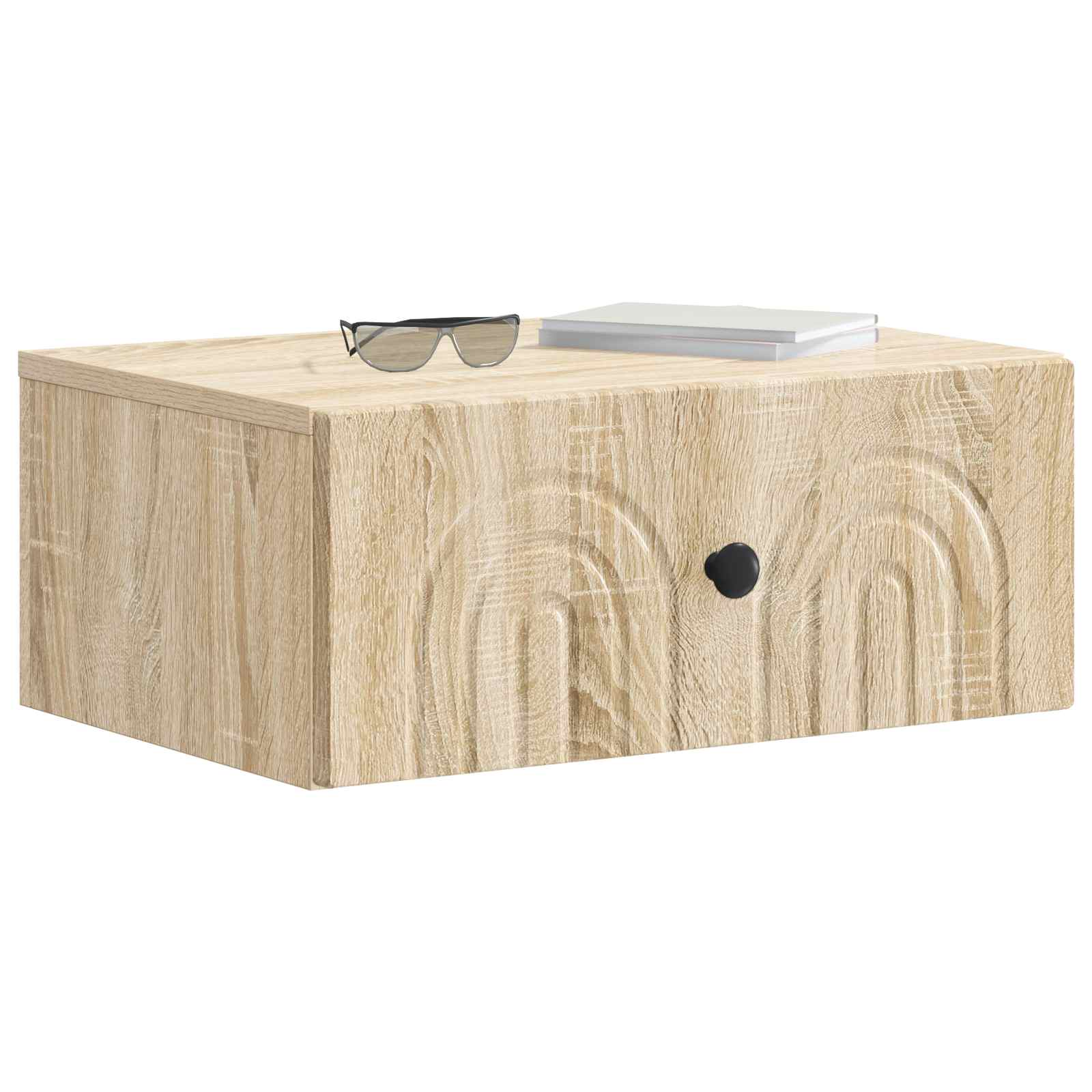 Wandmontierter Nachttisch 2 pcs Sonoma-Eiche 49 x 34,5 x 20 cm