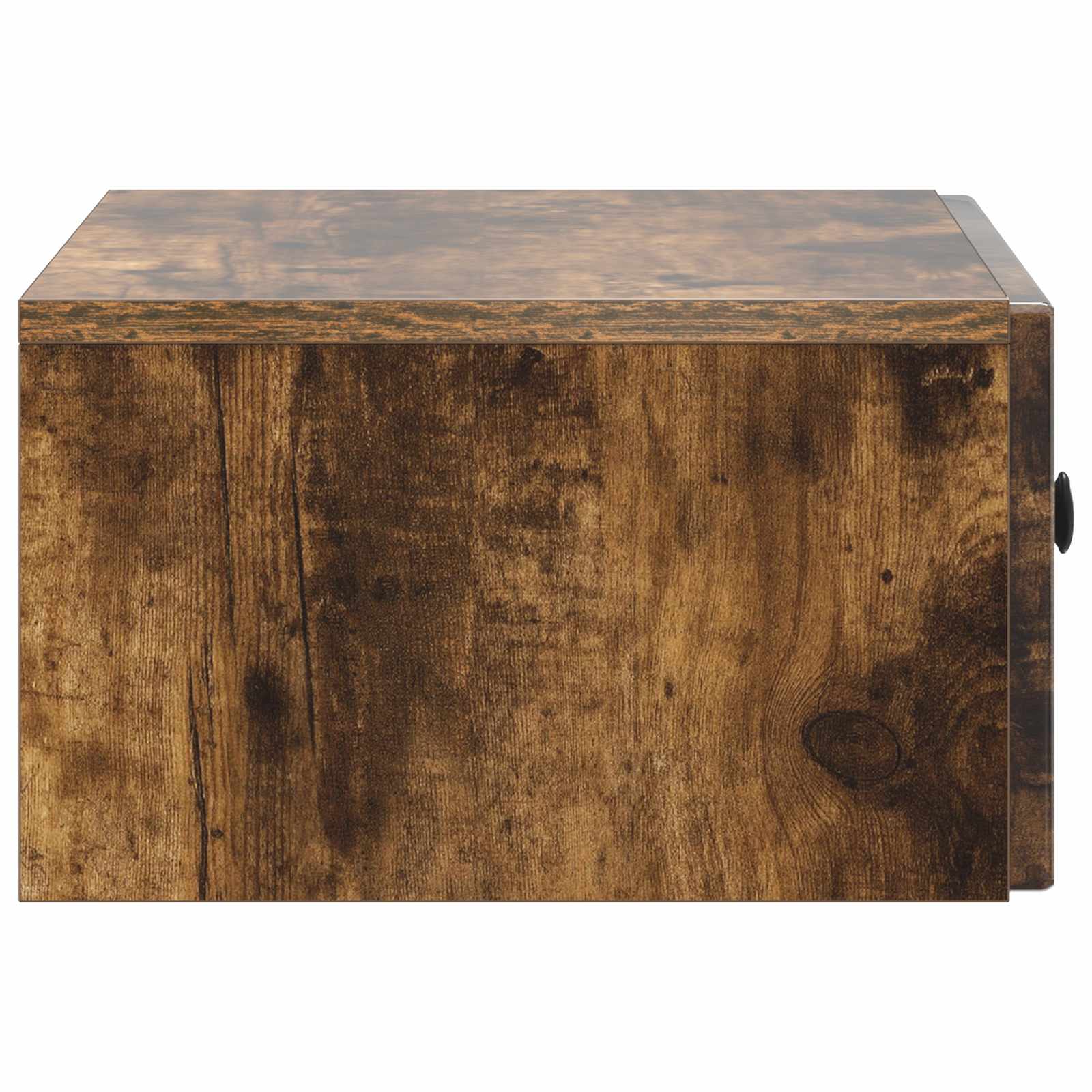 Wandmontierter Nachttisch 2 pcs Geräucherte Eiche Holzwerkstoff