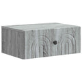 Wandmontierter Nachttisch Graues Sonoma 49 x 34,5 x 20 cm