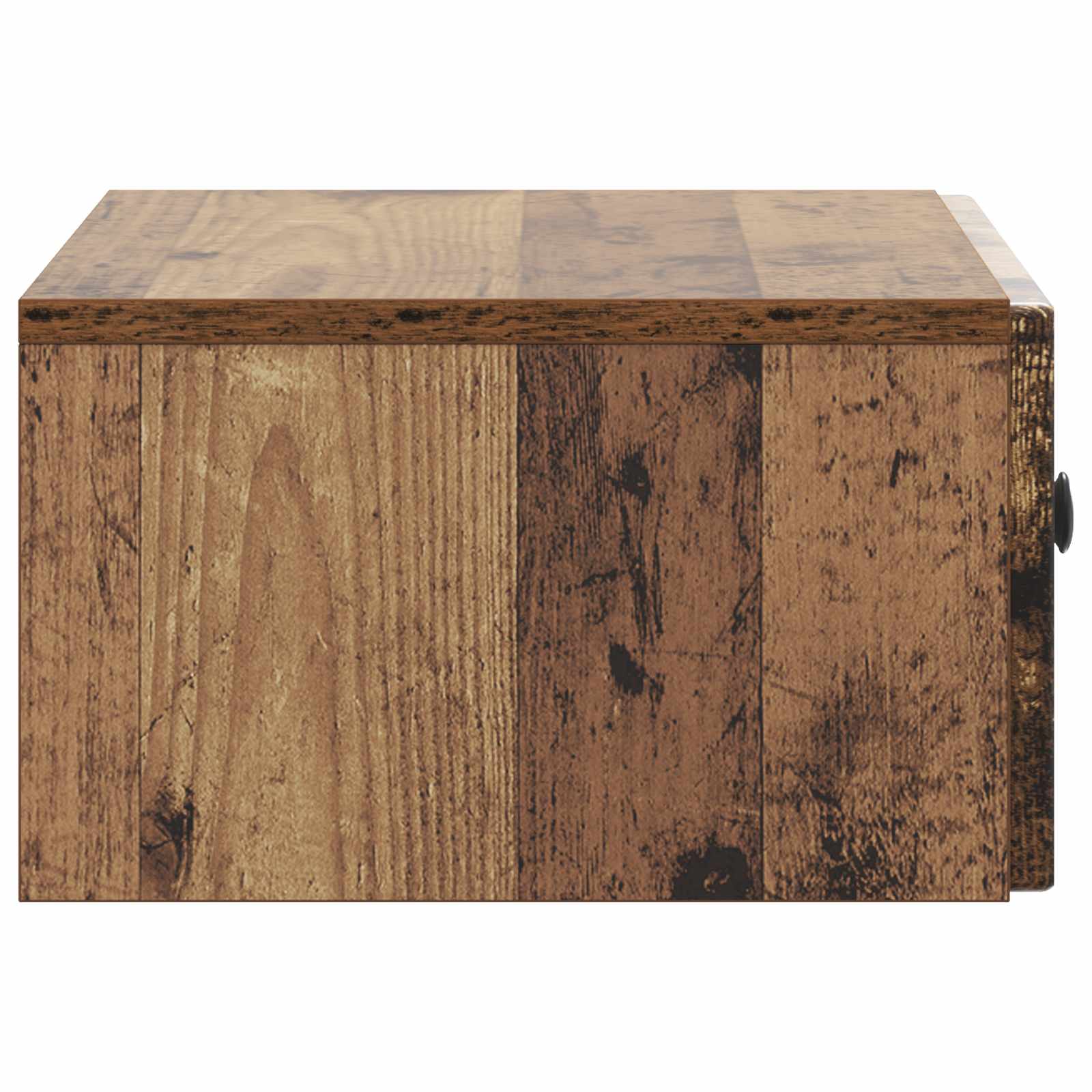 Wandmontierter Nachttisch 2 pcs Altholz 49 x 34,5 x 20 cm