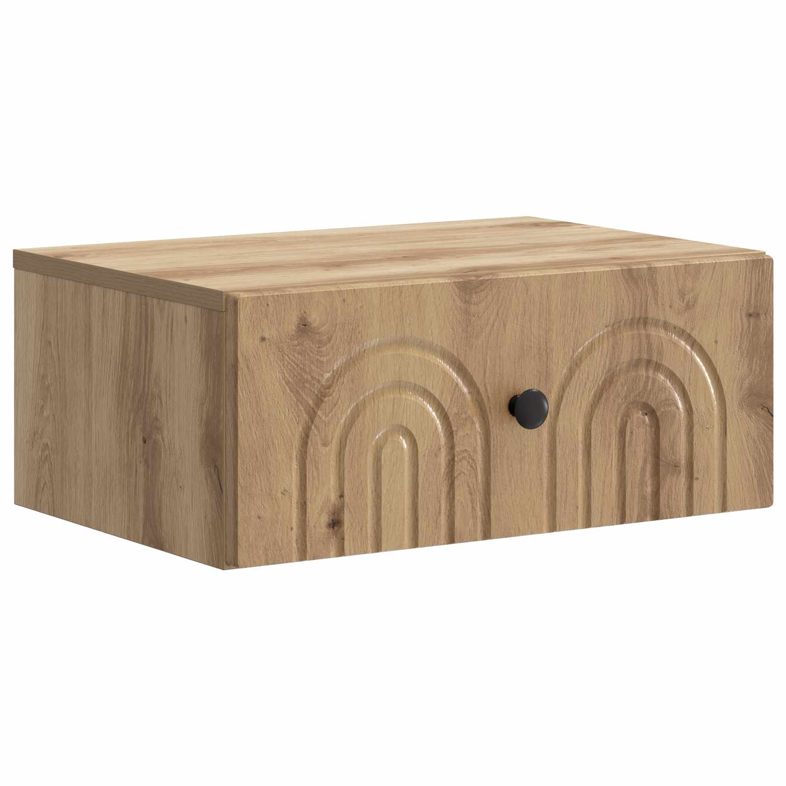 Wandmontierter Nachttisch 2 pcs Artisan-Eiche 49 x 34,5 x 20 cm