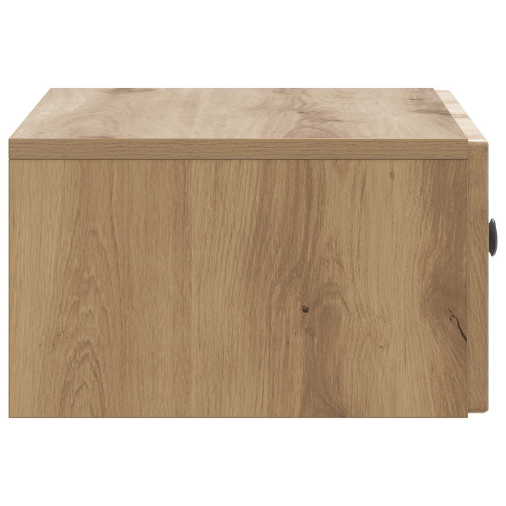 Wandmontierter Nachttisch 2 pcs Artisan-Eiche 49 x 34,5 x 20 cm