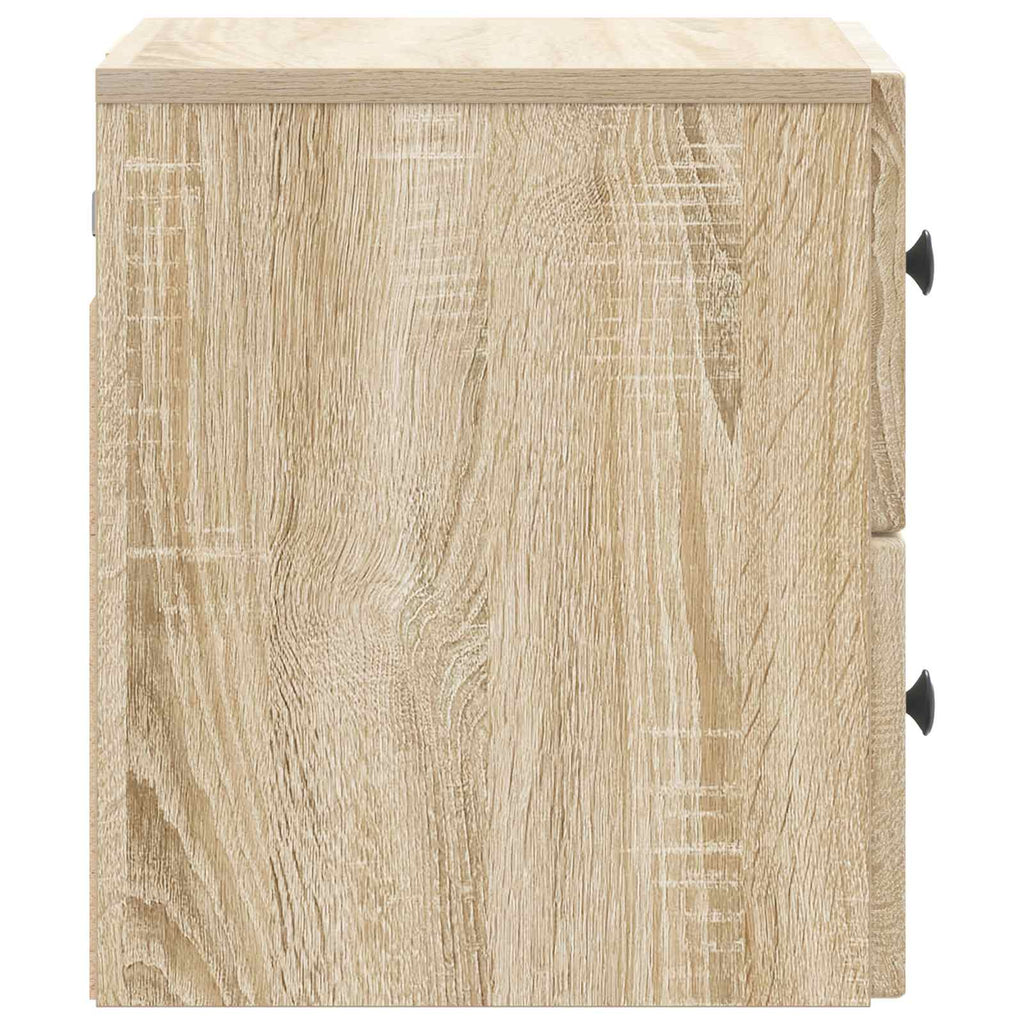 Wandmontierter Nachttisch Sonoma-Eiche 33 x 34,5 x 40 cm