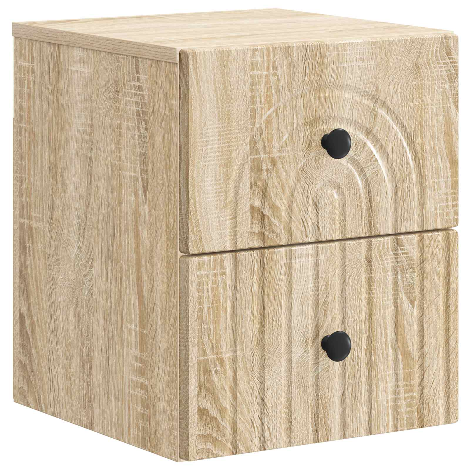 Wandmontierter Nachttisch 2 pcs Sonoma-Eiche 33 x 34,5 x 40 cm