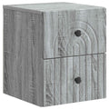 Wandmontierter Nachttisch Graues Sonoma 33 x 34,5 x 40 cm