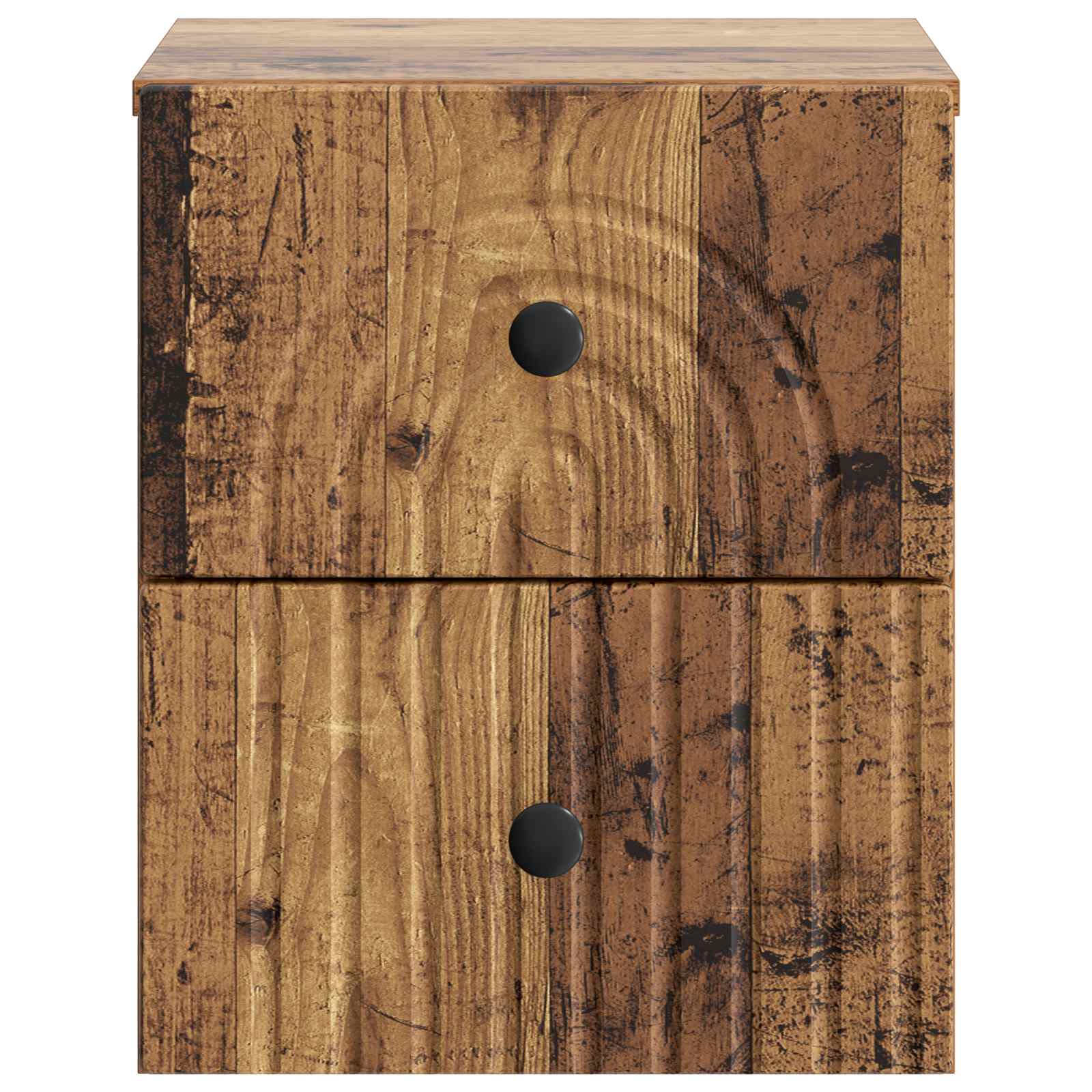 Wandmontierter Nachttisch 2 pcs Altholz 33 x 34,5 x 40 cm