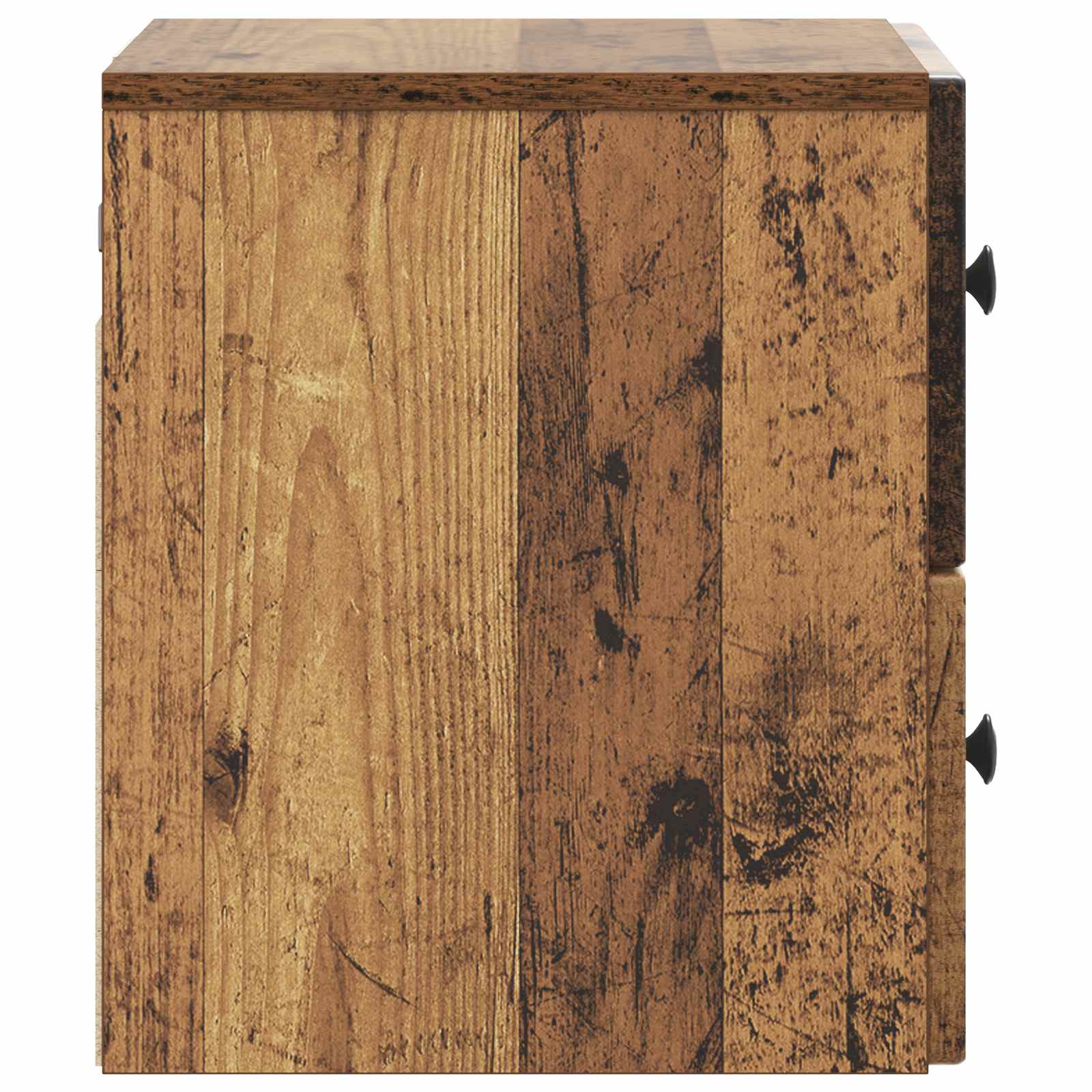 Wandmontierter Nachttisch 2 pcs Altholz 33 x 34,5 x 40 cm