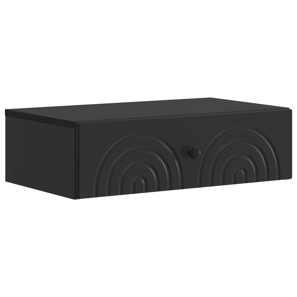 Wandmontierter Beistelltisch Schwarz 59 x 34,5 x 17 cm