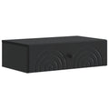 Wandmontierter Beistelltisch Schwarz 59 x 34,5 x 17 cm